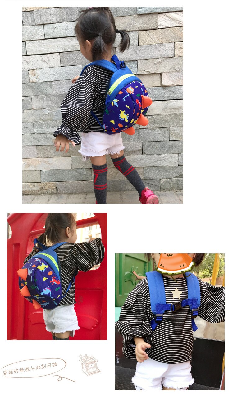 Kid's Dinosaurs Printed Backpack
