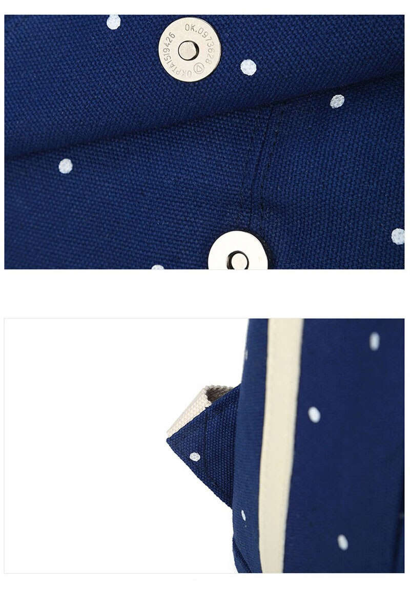 Kid's Canvas School Backpack 4 pcs Set