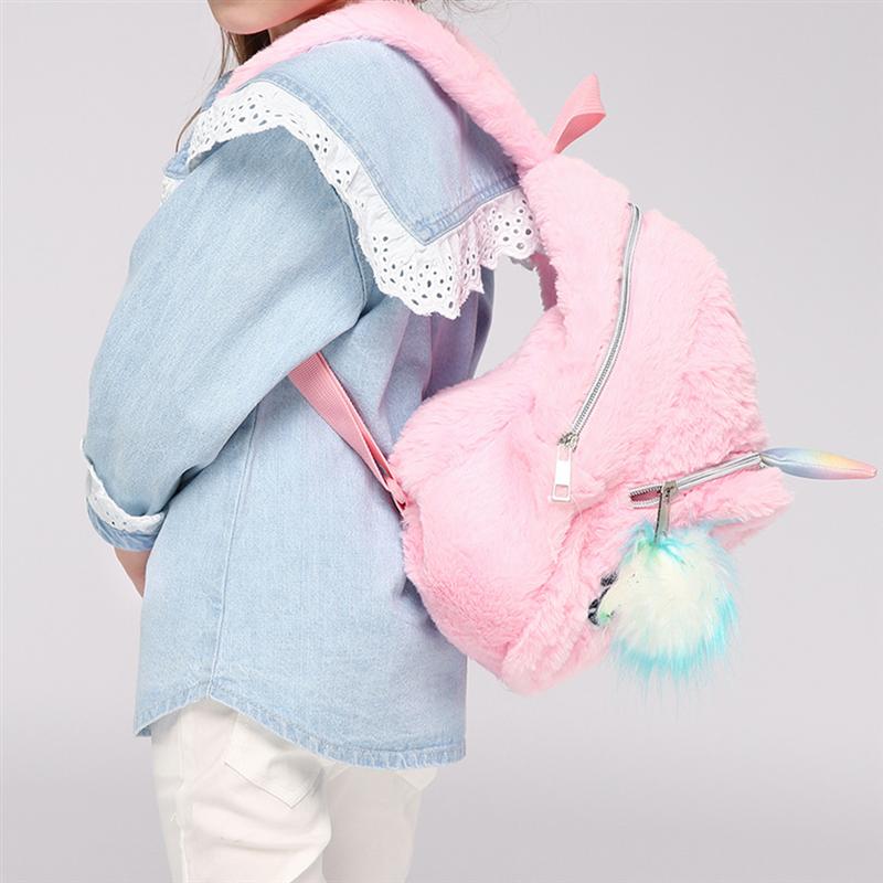 Girl's Plush Unicorn Backpack