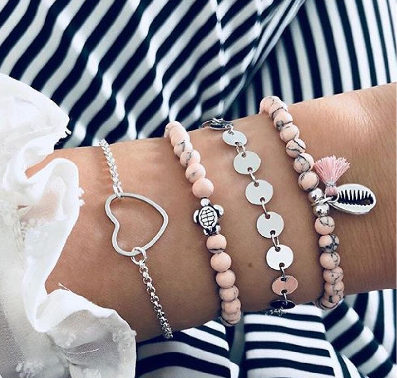 Women's Bohemian Style Bracelets Set