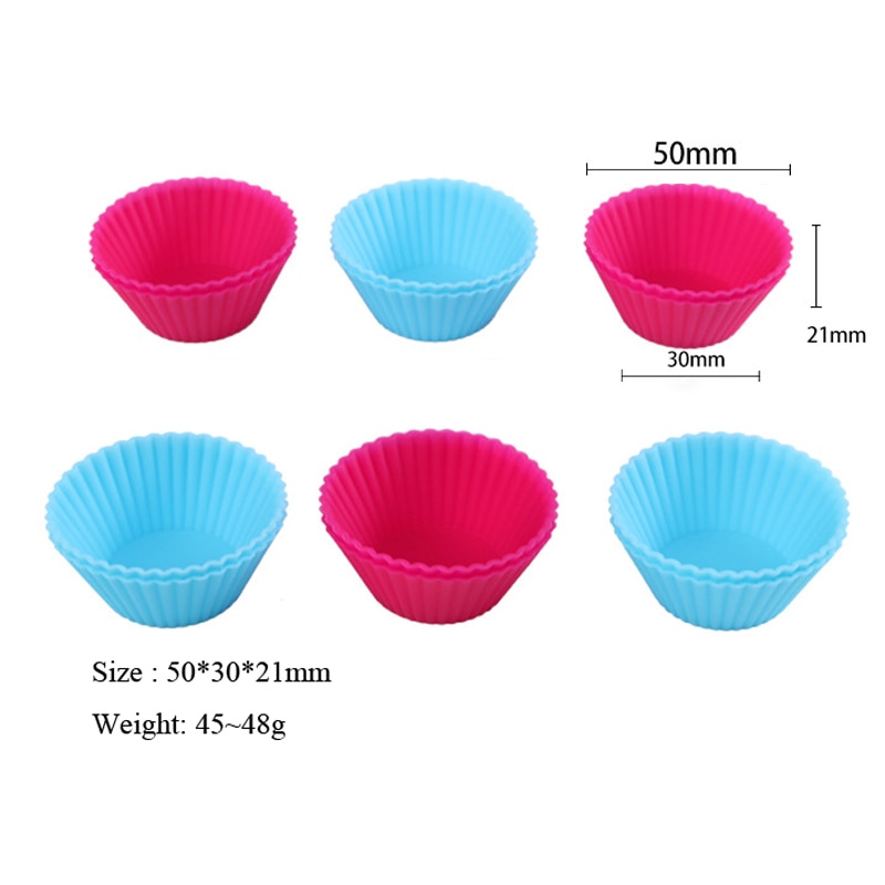 Silicone Cupcake Mold 12 Pcs Set