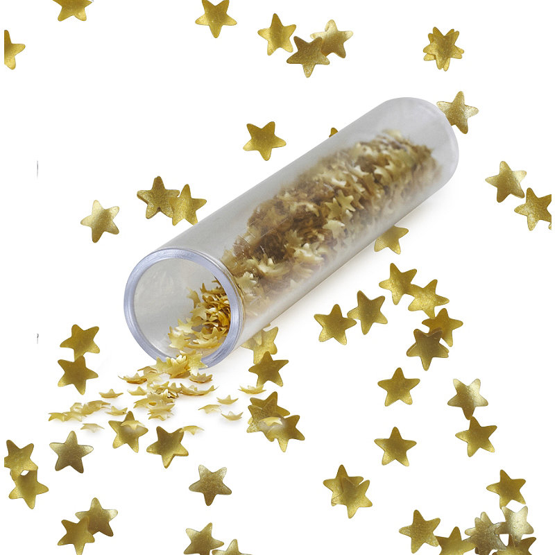 Gold Star Shaped Edible Sprinkles