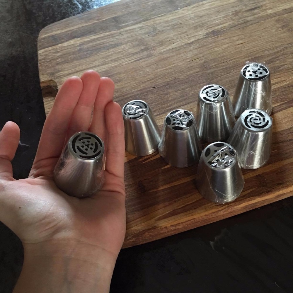 Stainless Steel Pastry Nozzles 8 pcs Set