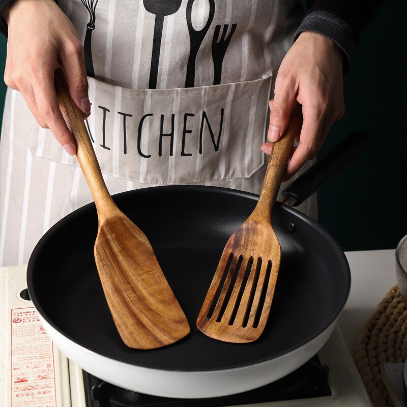 Wooden Spatula 2 Pcs Set