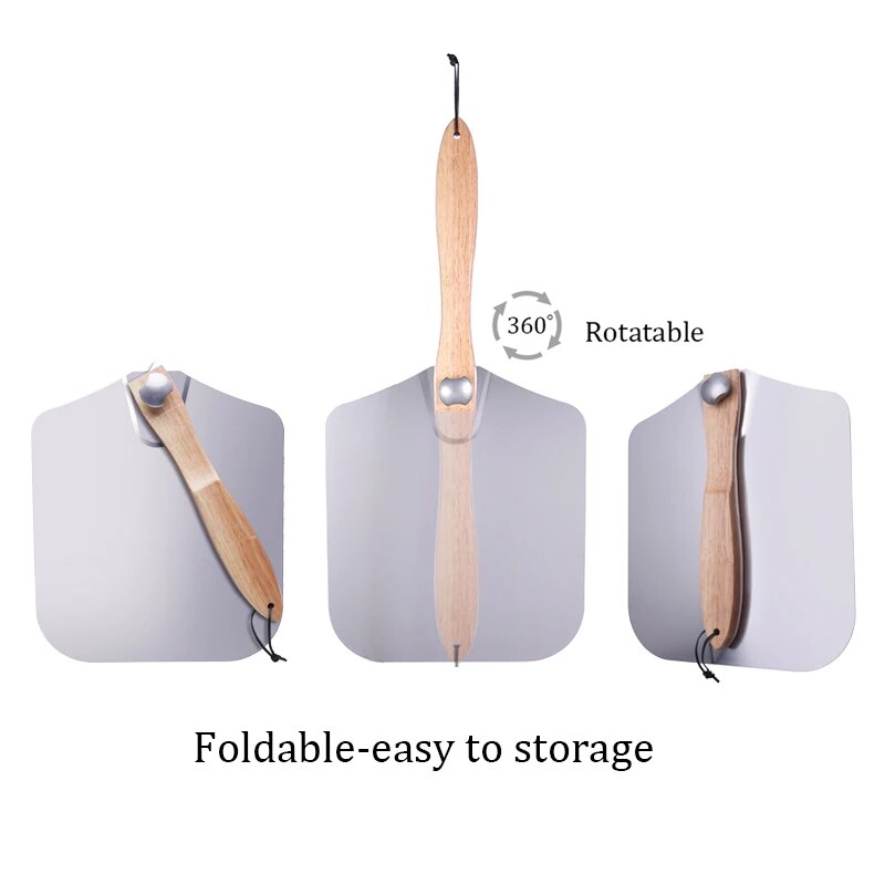 Aluminum Pizza Peel with Foldable Handle