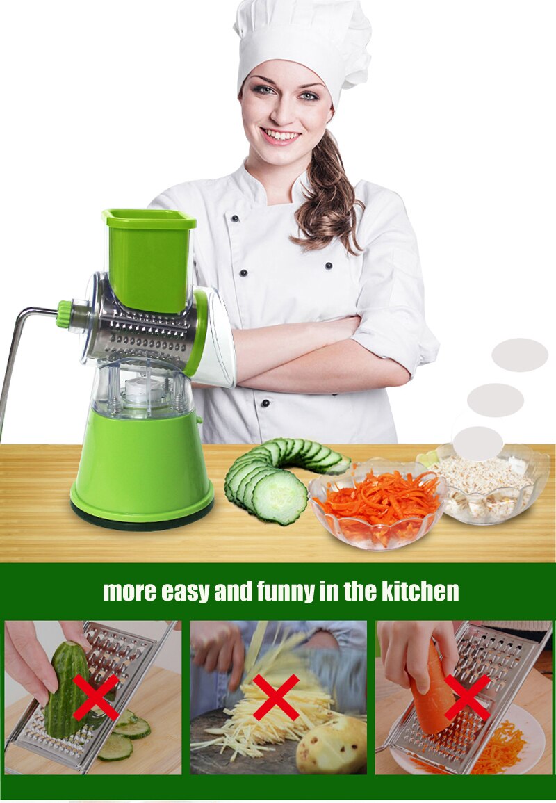 Manual Multifunctional Vegetables Cutter Slicer