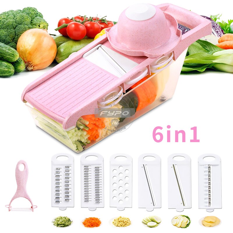 6 in 1 Kitchen Multifunction Vegetable Cutter Set
