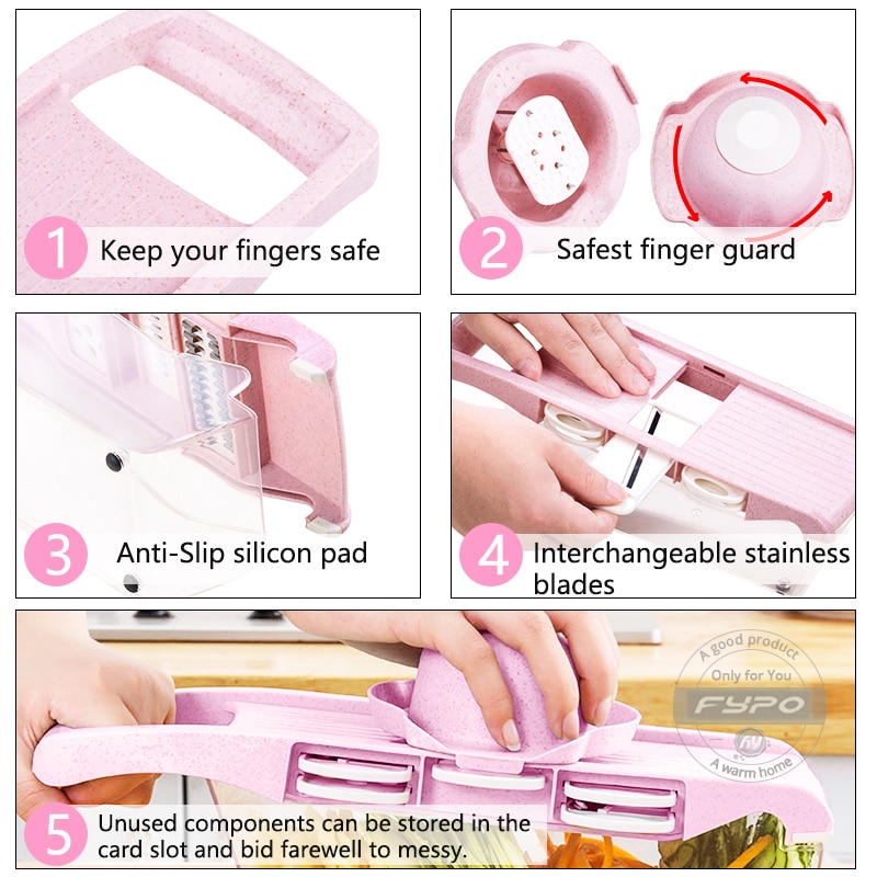 6 in 1 Kitchen Multifunction Vegetable Cutter Set