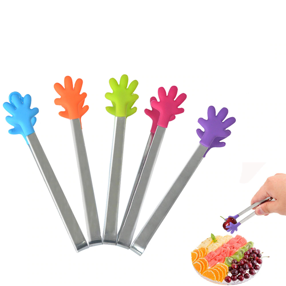 Mini Silicone Ice / Sugar Clip Tongs