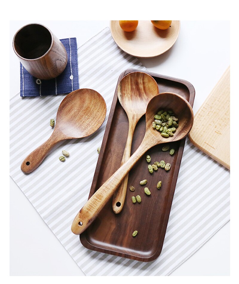 Natural Wood Cooking Utencils