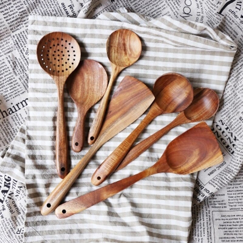 Natural Wood Cooking Utencils