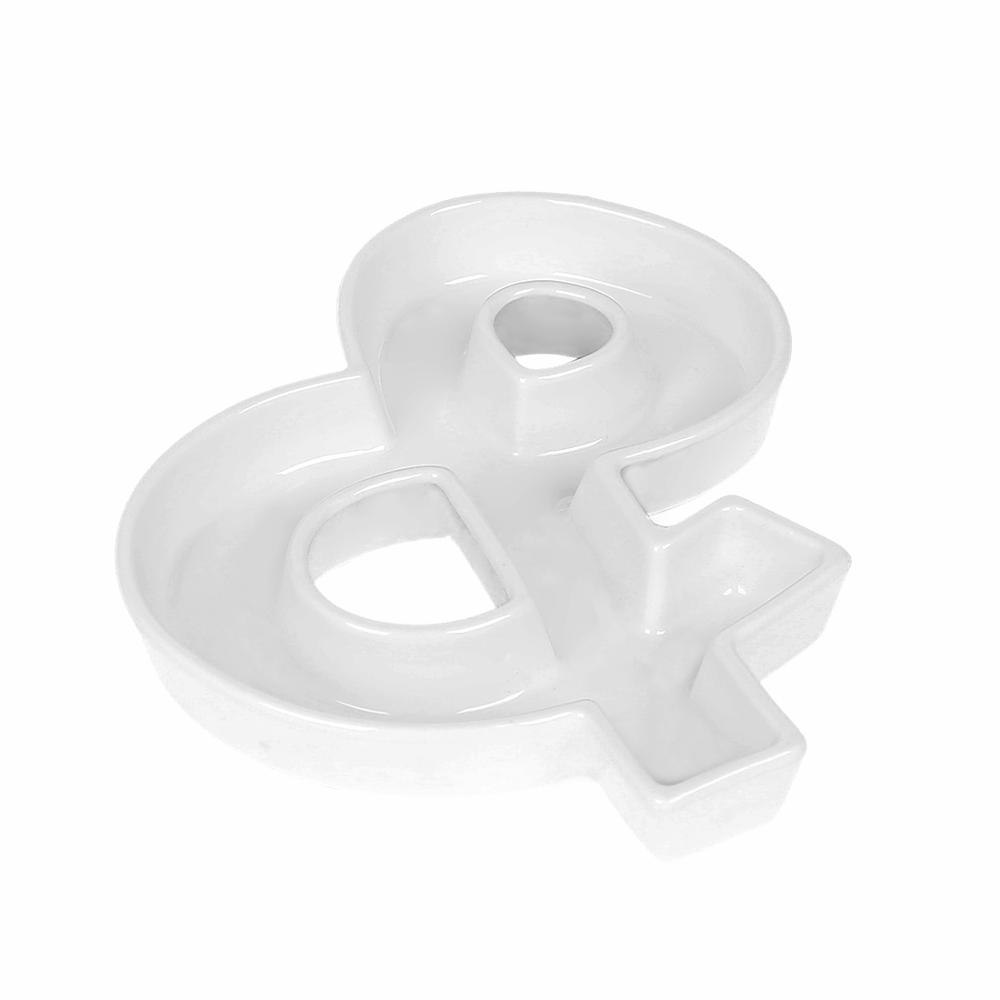 Letter Shaped Ceramic Plate