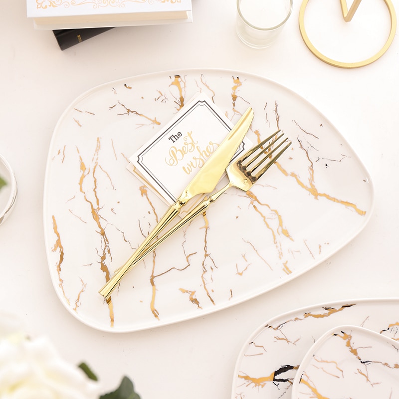 Marble Ceramic Plate