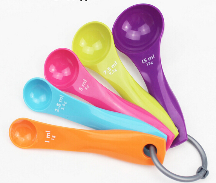 Plastic Measuring Spoons for Cooking, 5PCS/Set