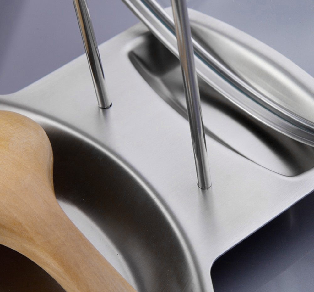 Stainless Steel Lid and Spoon Rack
