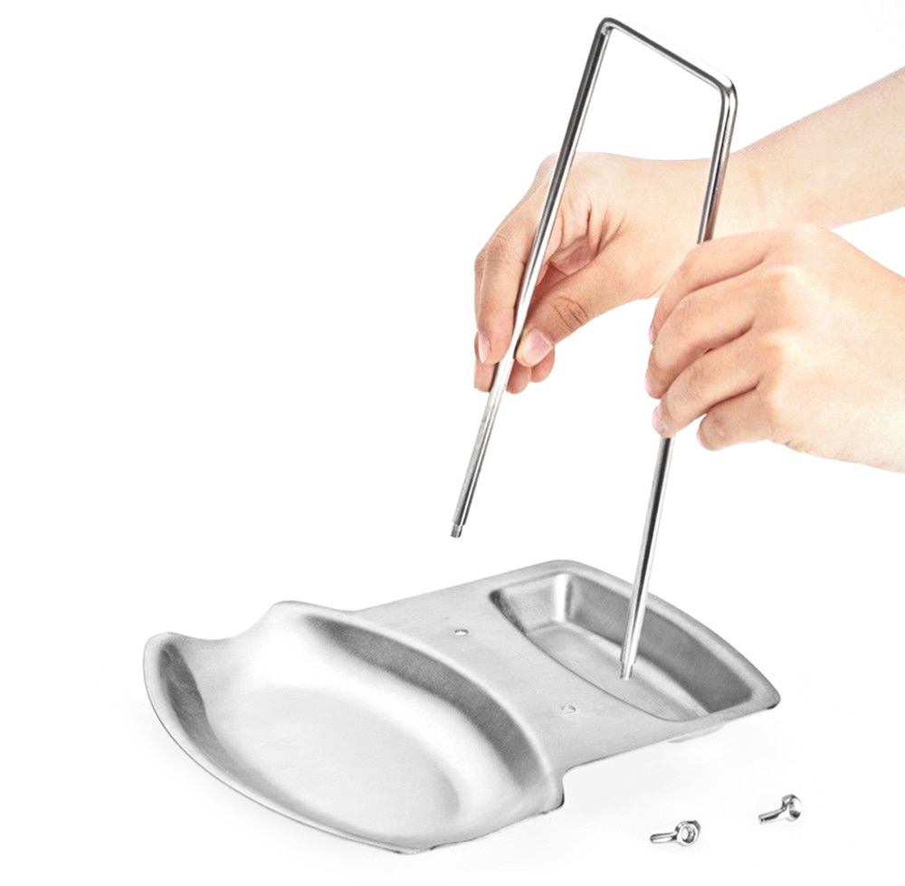 Stainless Steel Lid and Spoon Rack