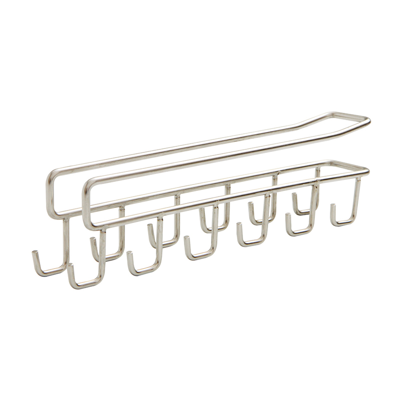 Cupboard Shelf-Mounted Hook Rack