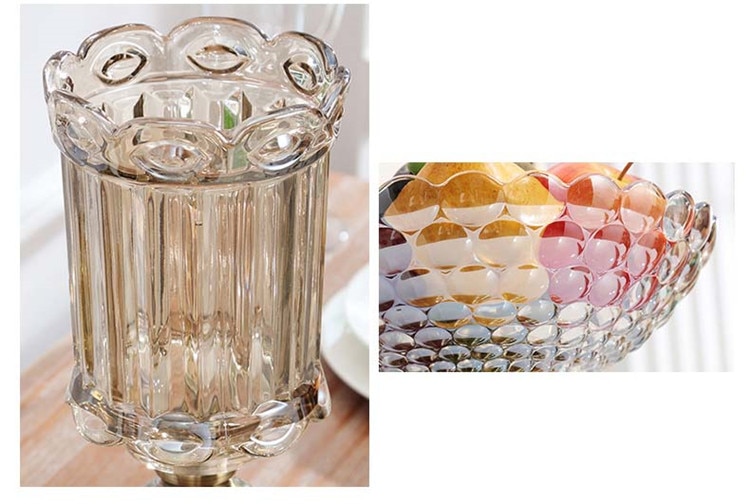 Metal Glass Vase for Food