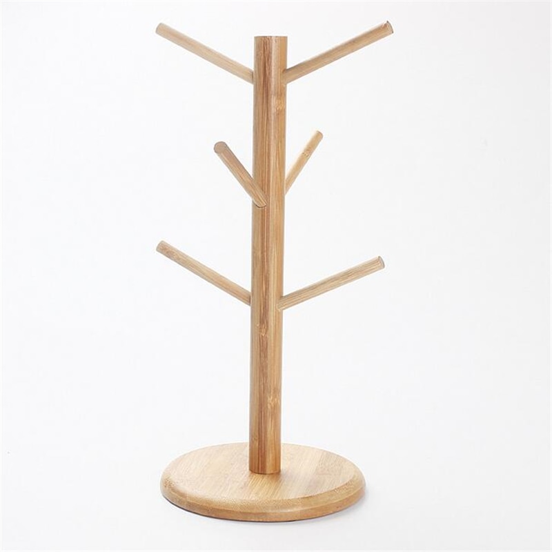 Tree Shaped Wooden Cup Holders