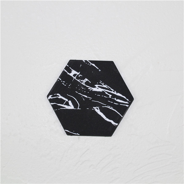 Marble Styled Non-Slip Silicone Coaster