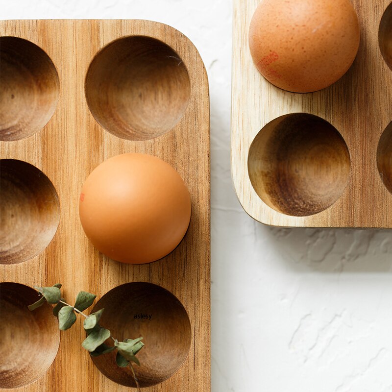 Wood Egg Storage Container