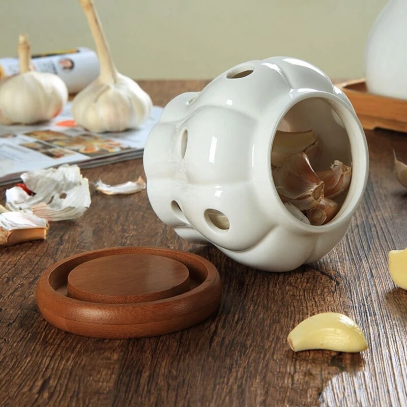 Garlic Design Storage Jar