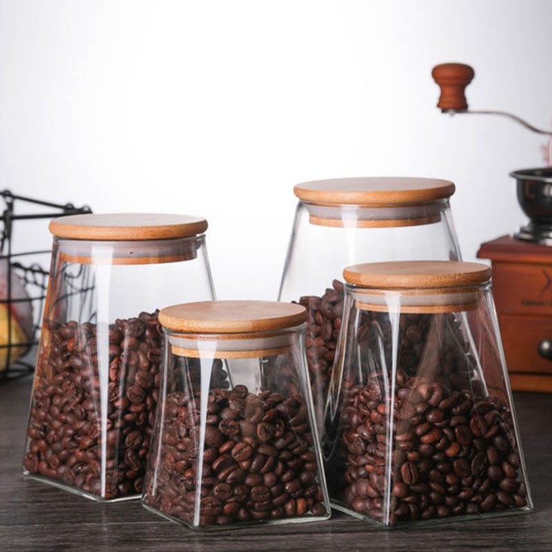 Glass Jar with Bamboo Lid