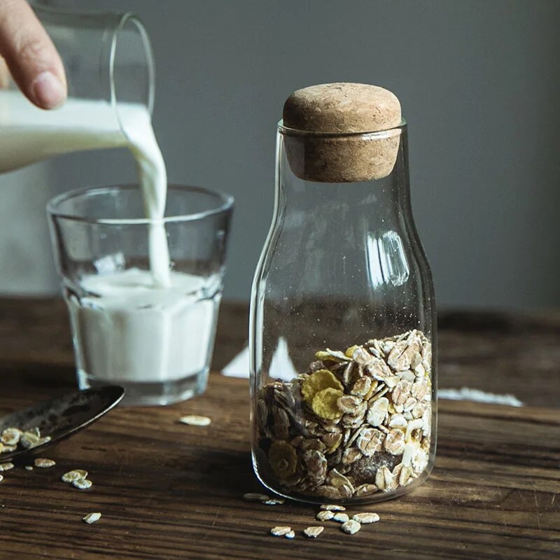 Japanese Style Cork Stopper Jar