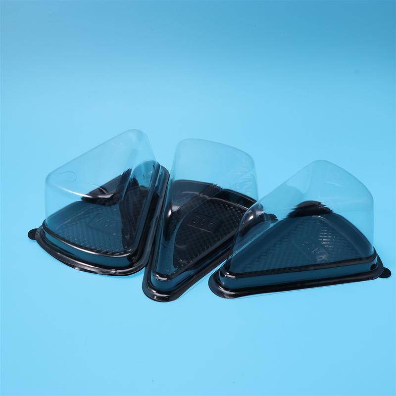 Triangle / Round Shaped Cake Disposable Containers 50 pcs Set