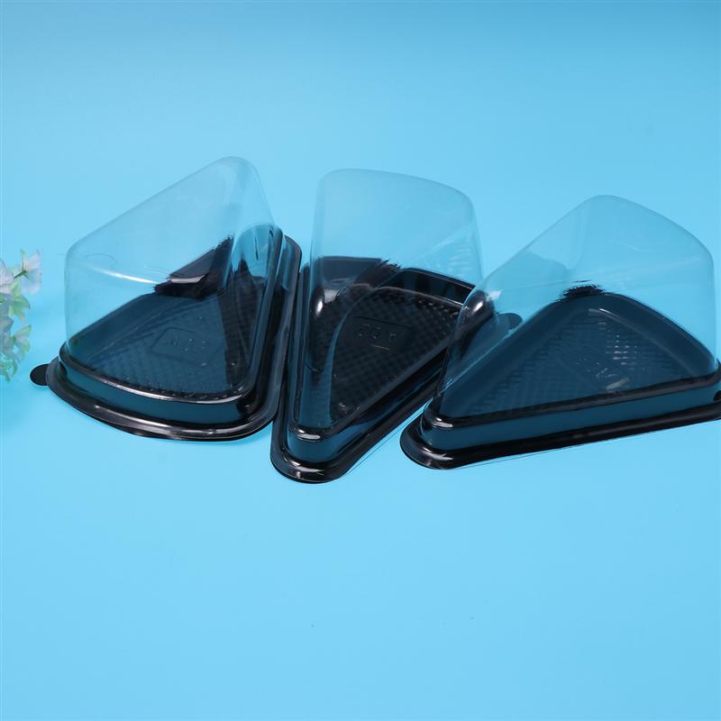 Triangle / Round Shaped Cake Disposable Containers 50 pcs Set