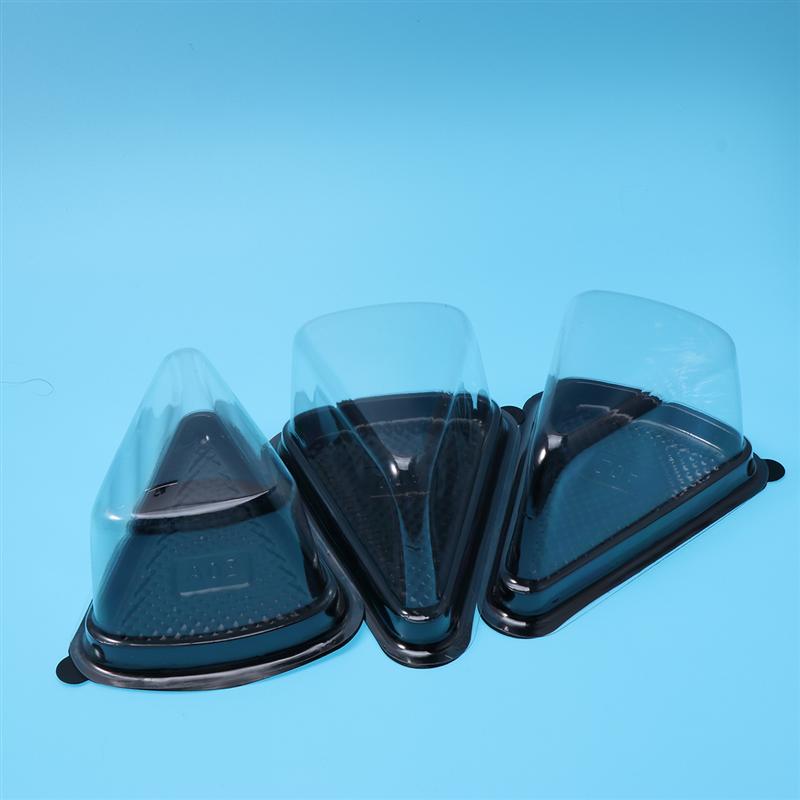 Triangle / Round Shaped Cake Disposable Containers 50 pcs Set