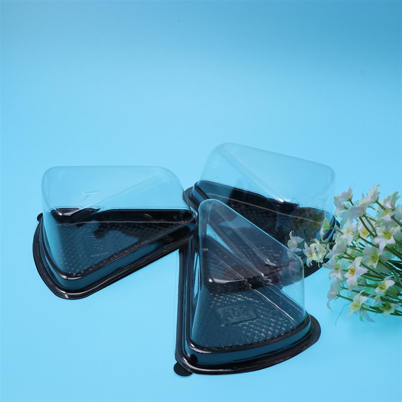 Triangle / Round Shaped Cake Disposable Containers 50 pcs Set