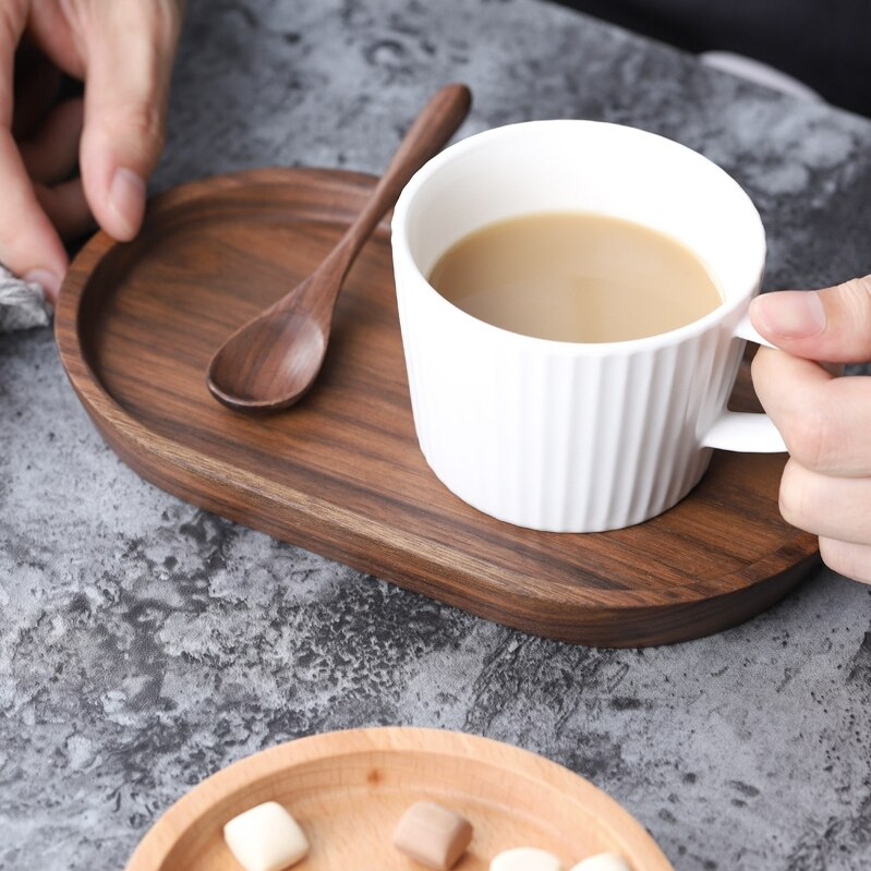 Solid Oval Wood Tray