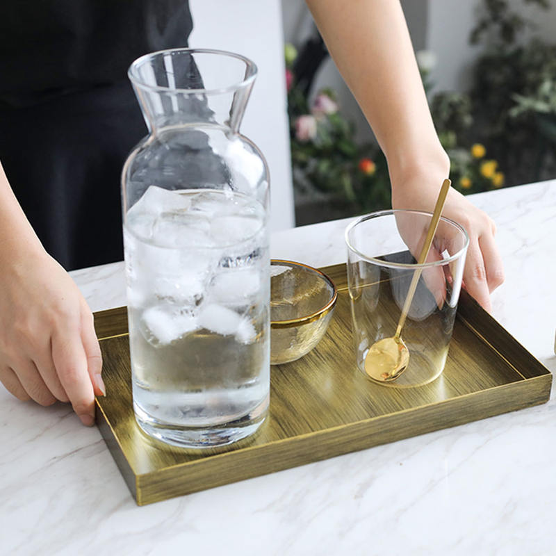 Metal Storage Tray in Retro Style