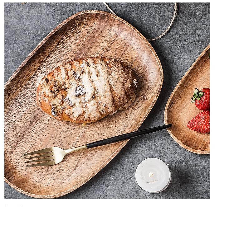 Natural Wood Irregular Tray