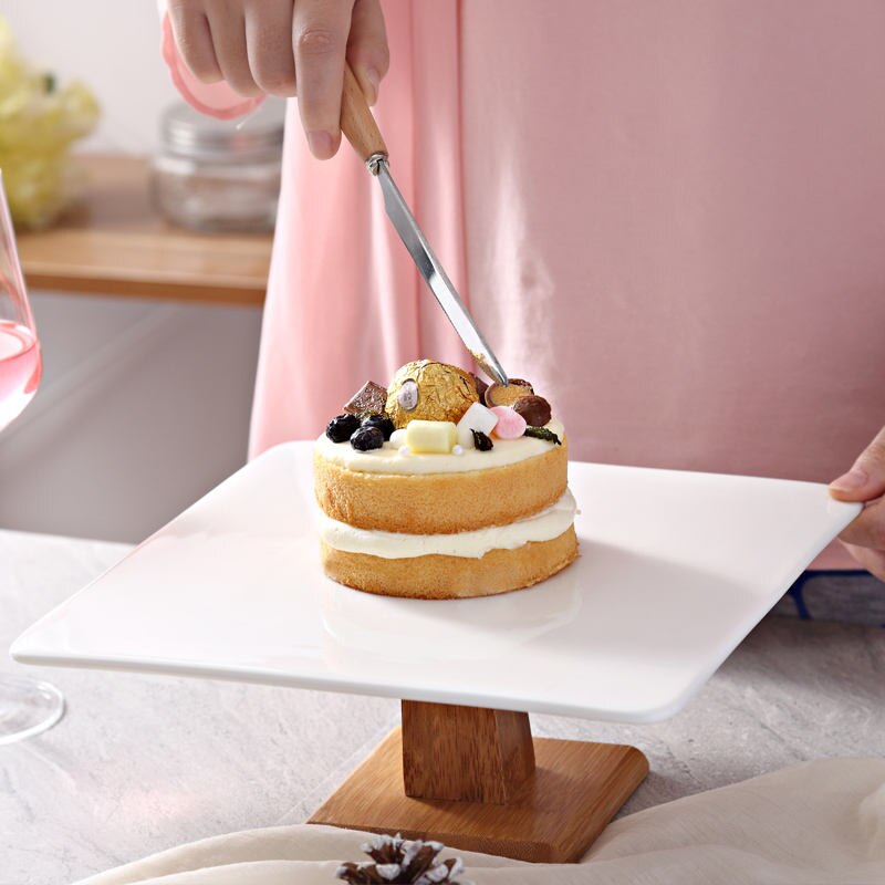 Square Ceramic Cake Stand