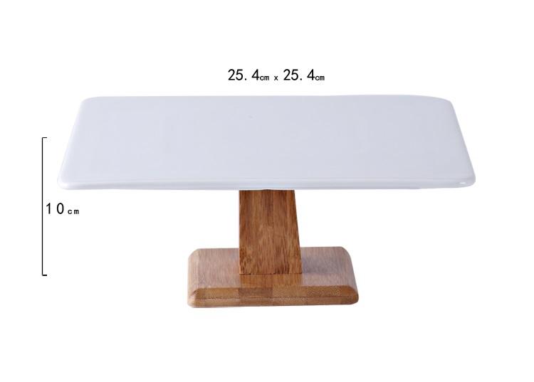 Square Ceramic Cake Stand