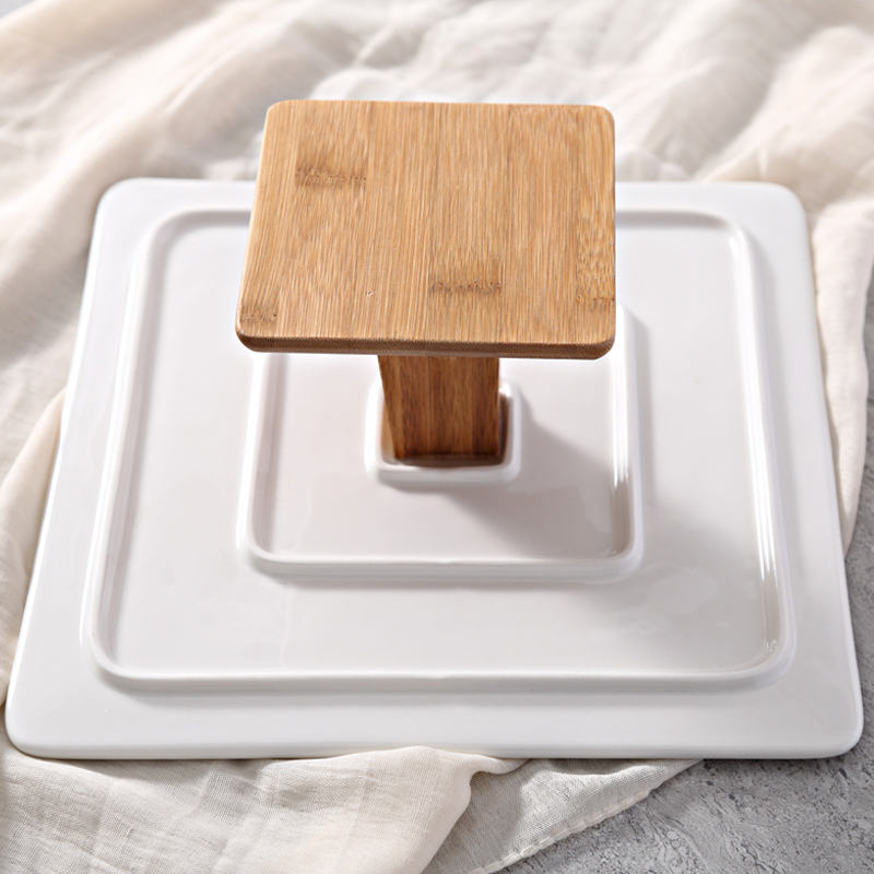 Square Ceramic Cake Stand