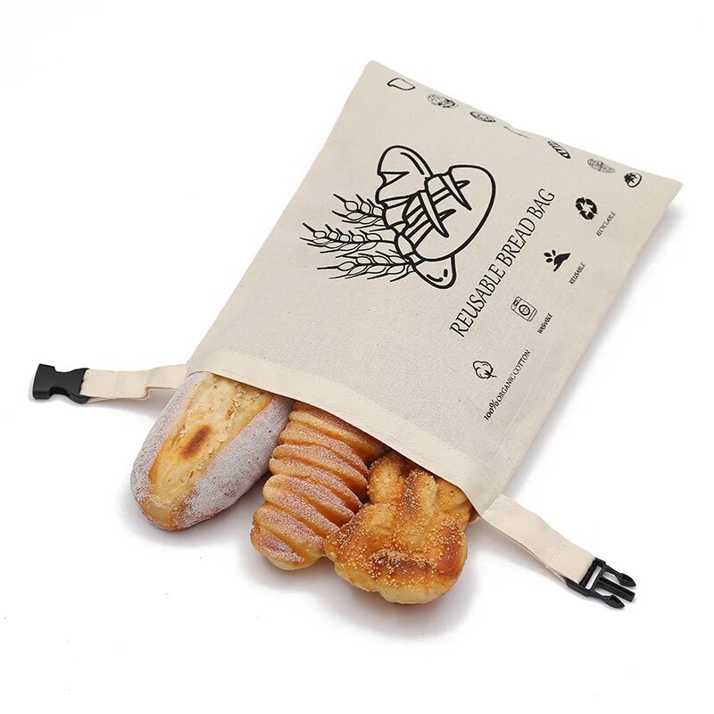 Organic Cotton Bread Bag