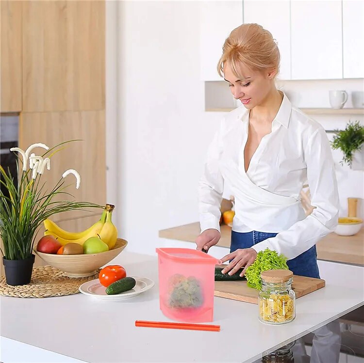 Reusable Silicone Food Storage Bag