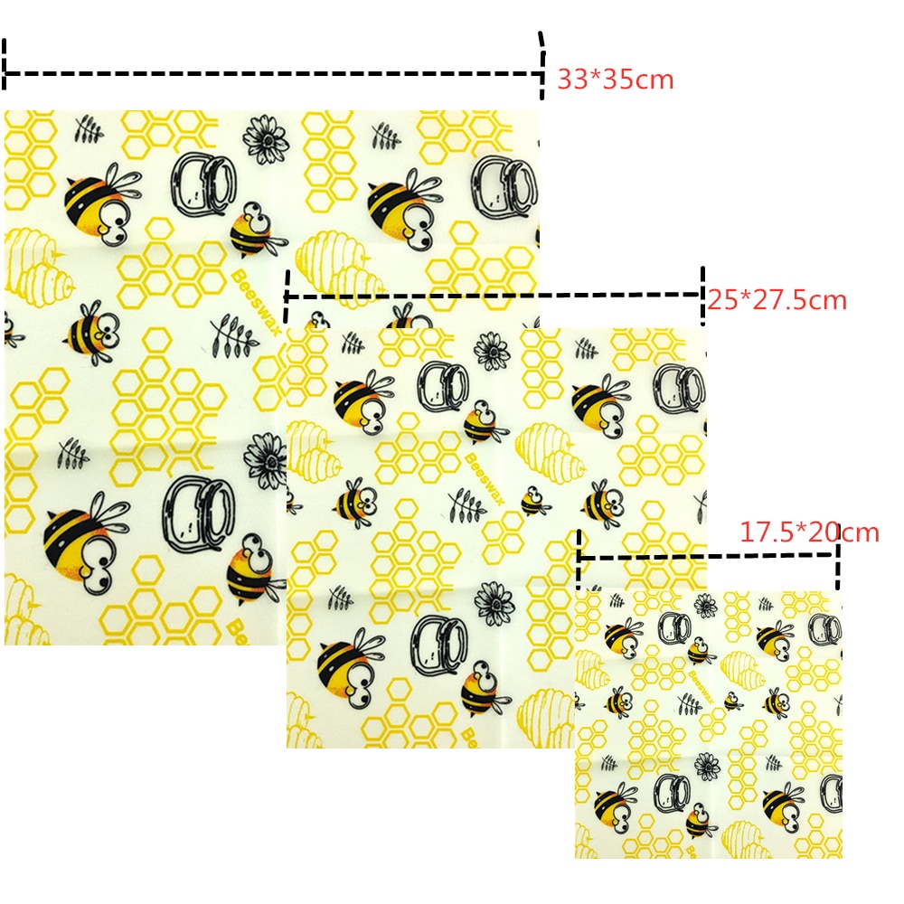 Reusable Beeswax Food Wraps Set