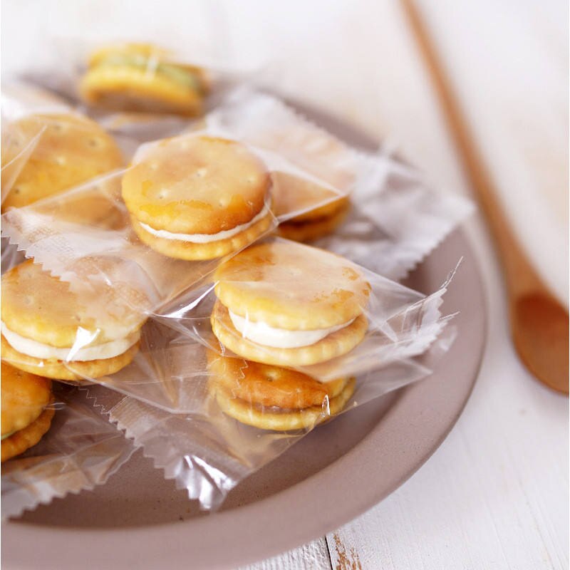 Set of Transparent Plastic Packaging Bags