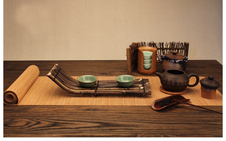 Retro Natural Bamboo Table Mats