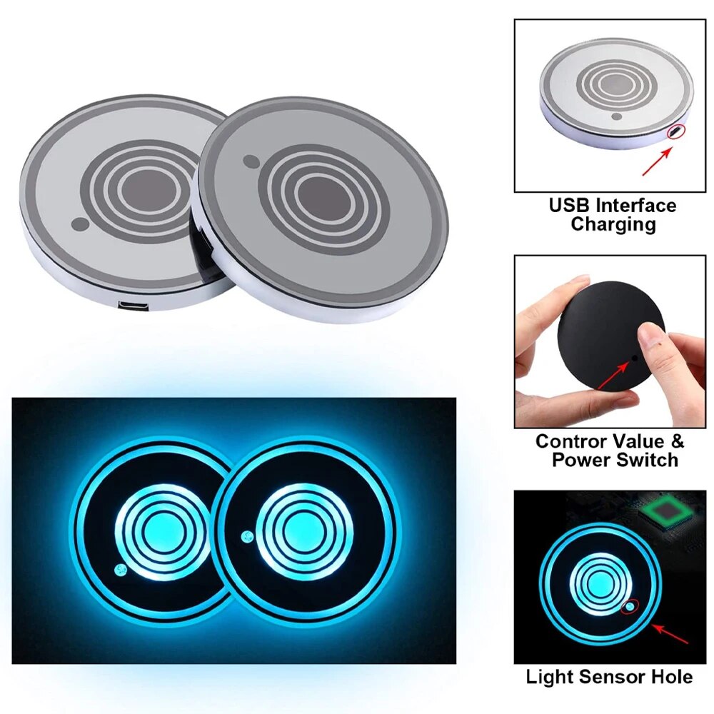 LED Cup Luminous Coaster