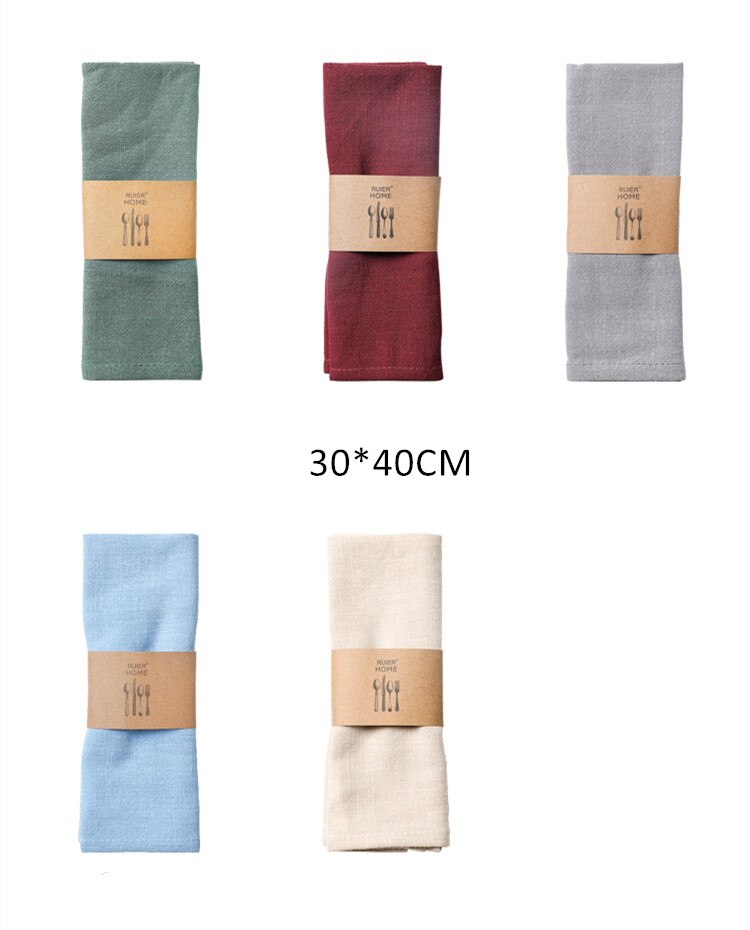 Solid Color Linen Napkin