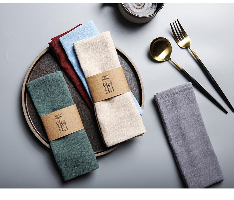 Solid Color Linen Napkin