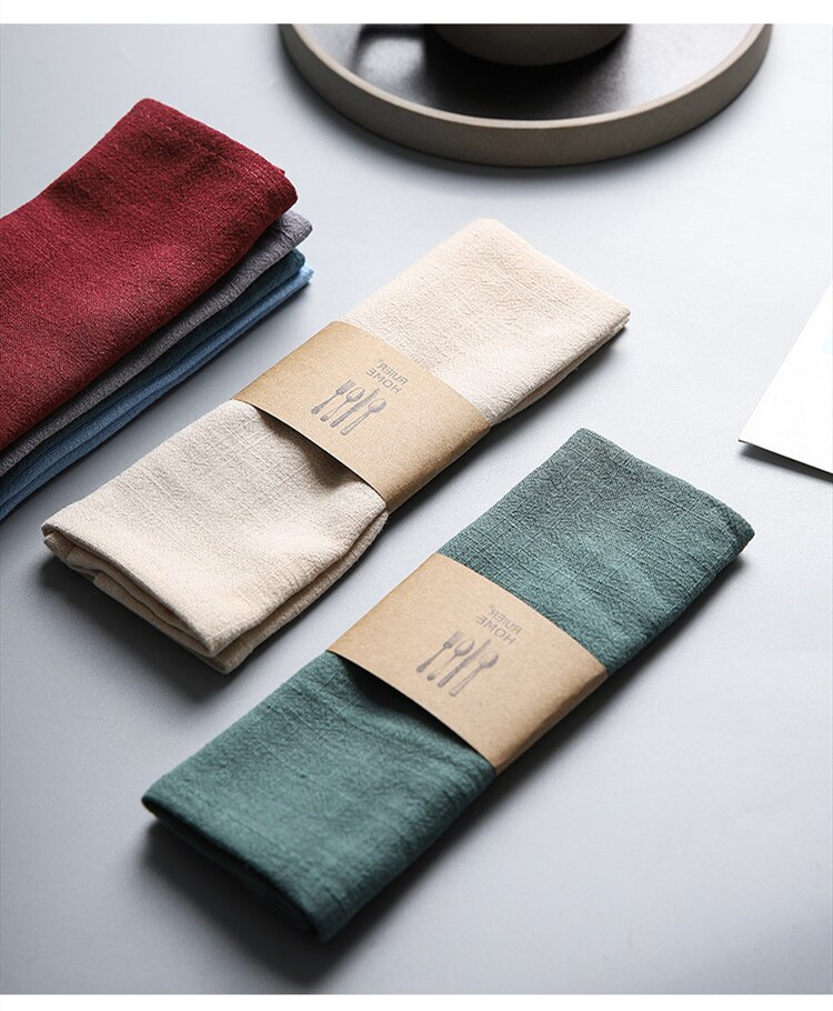 Solid Color Linen Napkin
