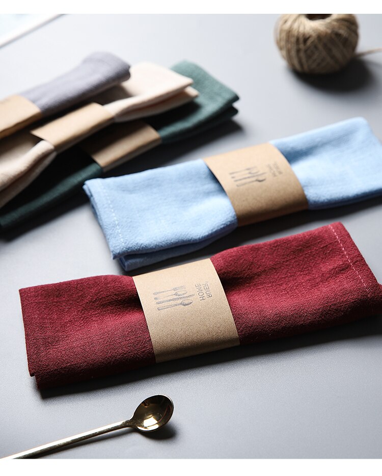 Solid Color Linen Napkin