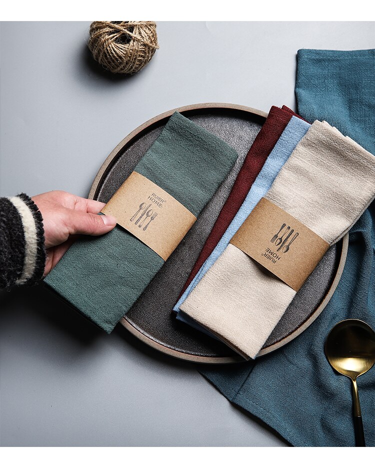 Solid Color Linen Napkin