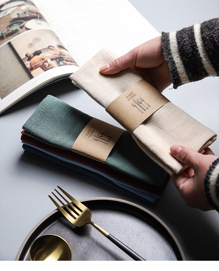 Solid Color Linen Napkin